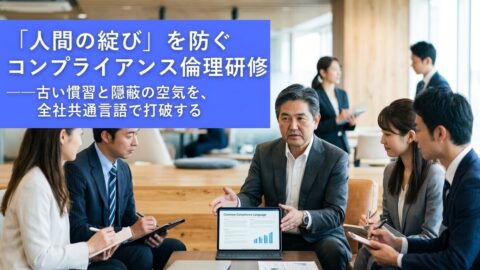 「人間の綻び」を防ぐコンプライアンス倫理研修——古い慣習と隠蔽の空気を、全社共通言語で打破する