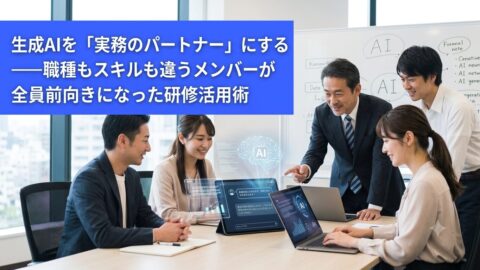 生成AIを「実務のパートナー」にする——職種もスキルも違うメンバーが全員前向きになった研修活用術